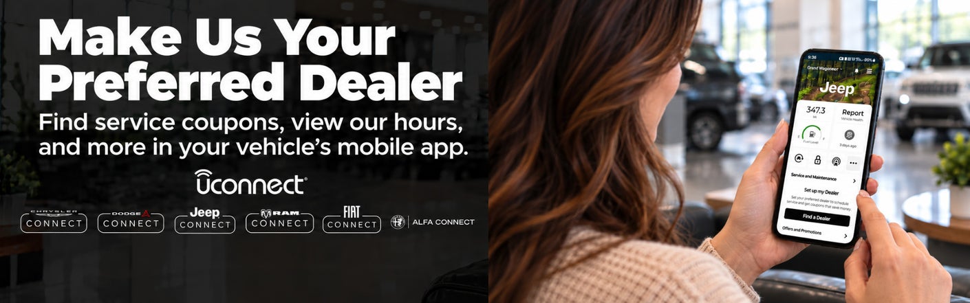 uconnect® make us your preferred dealer | Ross Downing CDJR in Hammond LA