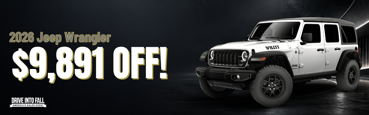 2026 Jeep Wrangler, $11,511 off