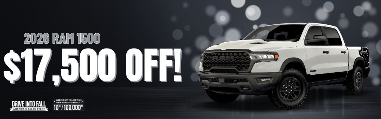 2026 Ram 1500, $18,506 off