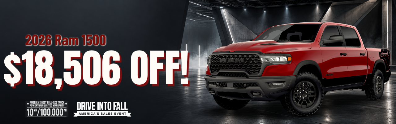 2026 Ram 1500, $18,506 off